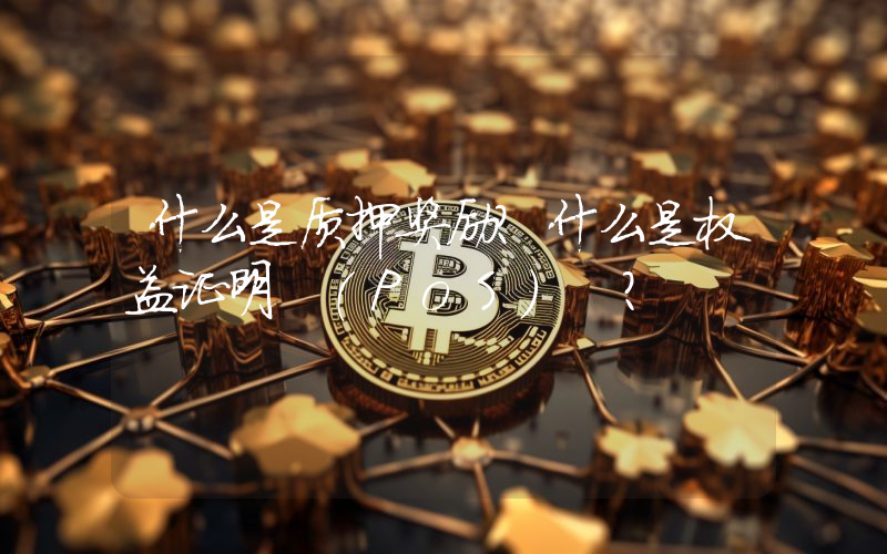 什么是质押奖励？什么是权益证明 (PoS) ？