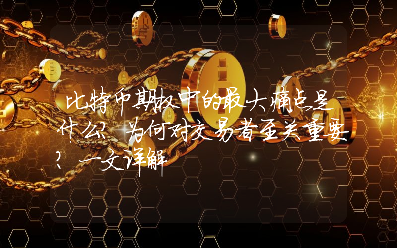 比特币期权中的最大痛点是什么？为何对交易者至关重要？一文详解