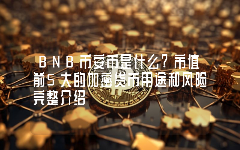 BNB币安币是什么?市值前5大的加密货币用途和风险完整介绍