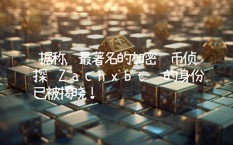 据称，最著名的加密货币侦探 Zachxbt 的身份已被揭晓！