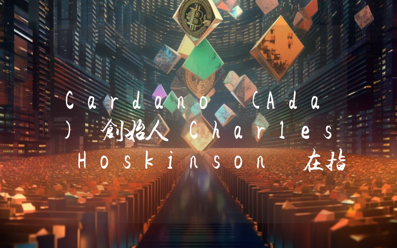 Cardano (Ada) 创始人 Charles Hoskinson 在指控后发声！“我全部的精力都集中在 Cardano 上”