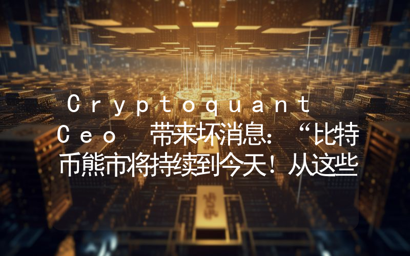 Cryptoquant Ceo 带来坏消息：“比特币熊市将持续到今天！从这些数据来看，我们可以判断上涨趋势即将到来！”