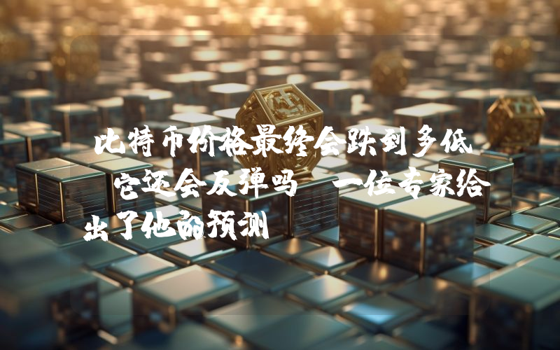 比特币价格最终会跌到多低？它还会反弹吗？一位专家给出了他的预测！