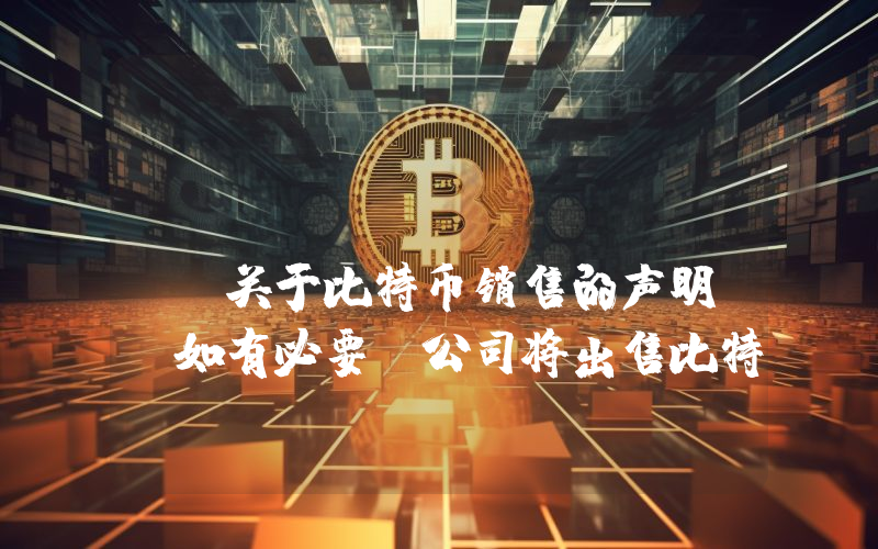 Michael Saylor关于比特币销售的声明：“如有必要，公司将出售比特币”