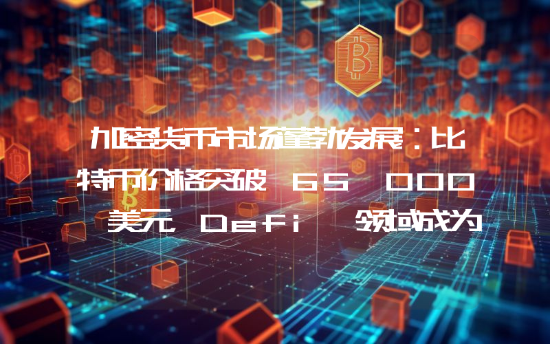 加密货币市场蓬勃发展：比特币价格突破 65,000 美元，Defi 领域成为焦点！以下是详细信息。