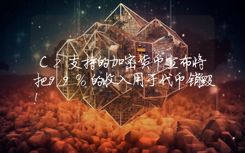 Cz支持的加密货币宣布将把99%的收入用于代币销毁！