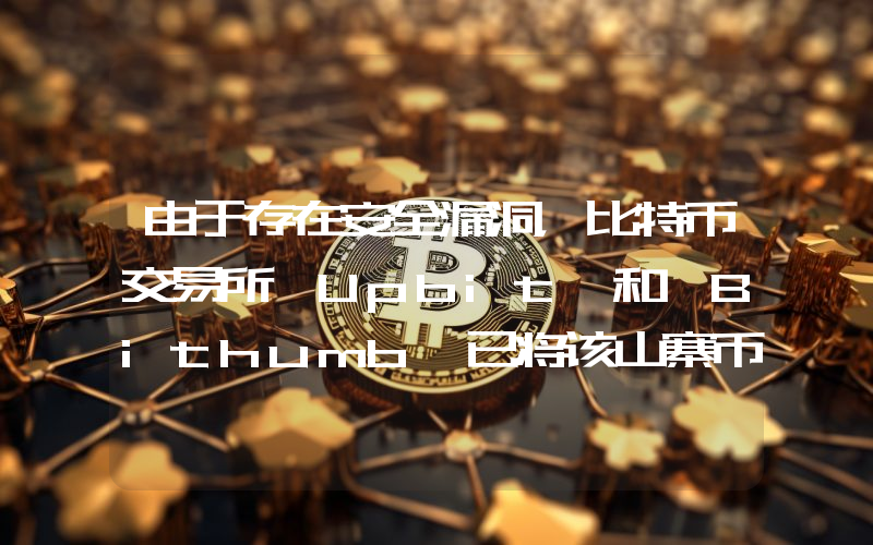 由于存在安全漏洞，比特币交易所 Upbit 和 Bithumb 已将该山寨币添加到下架观察名单中！