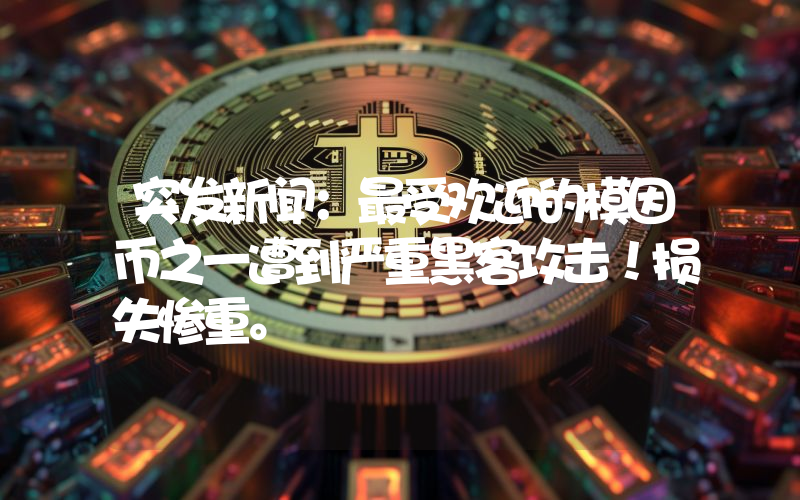 突发新闻：最受欢迎的模因币之一遭到严重黑客攻击！损失惨重。
