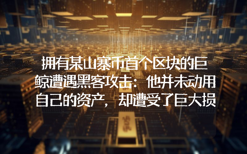 拥有某山寨币首个区块的巨鲸遭遇黑客攻击：他并未动用自己的资产，却遭受了巨大损失。