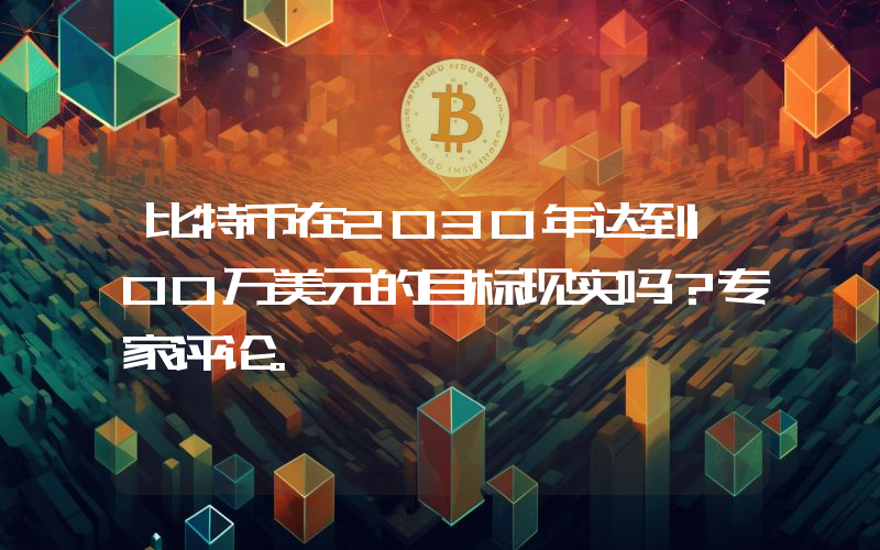 比特币在2030年达到100万美元的目标现实吗？专家评论。