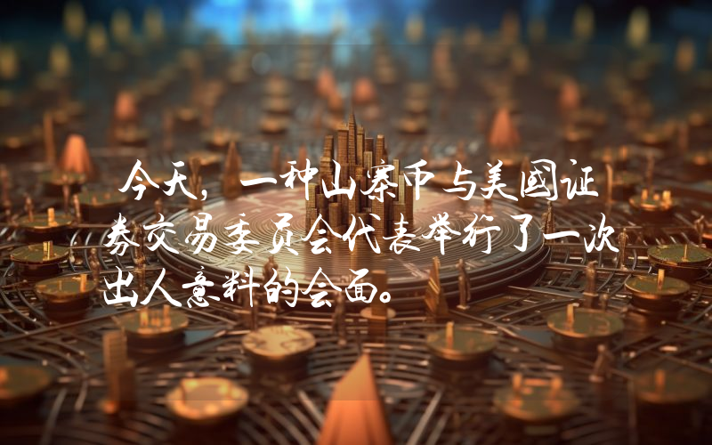 今天，一种山寨币与美国证券交易委员会代表举行了一次出人意料的会面。