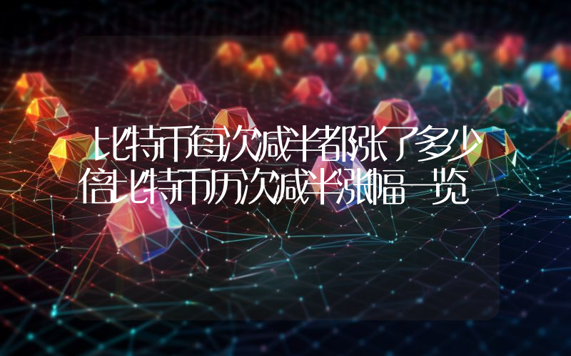 比特币每次减半都涨了多少倍比特币历次减半涨幅一览