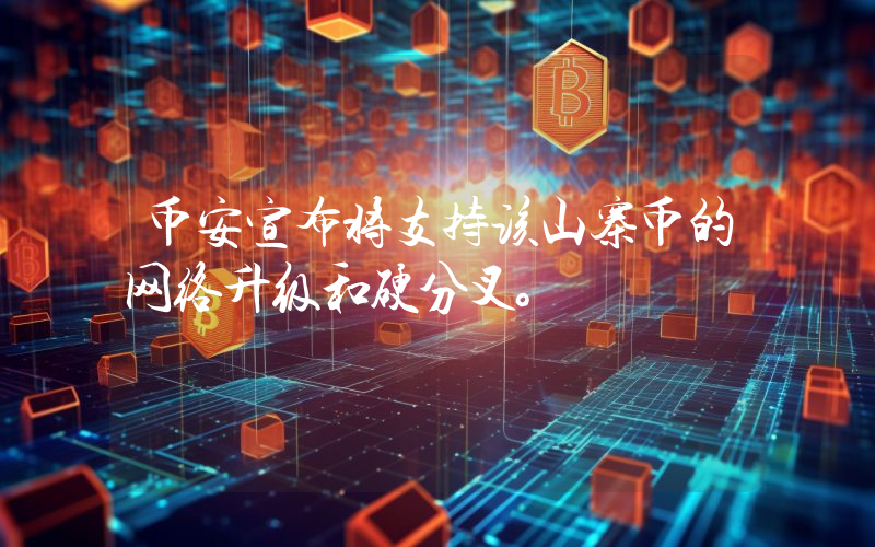 币安宣布将支持该山寨币的网络升级和硬分叉。