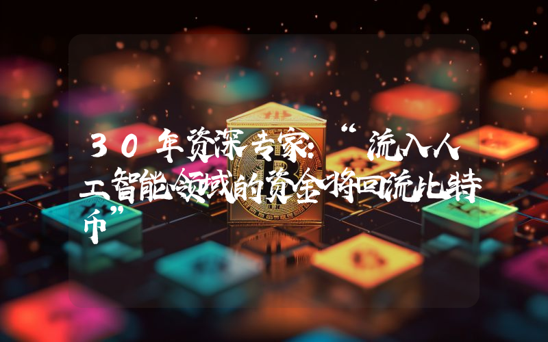 30年资深专家：“流入人工智能领域的资金将回流比特币”