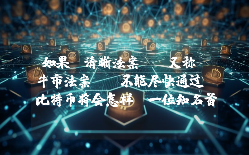 如果《清晰法案》（又称“牛市法案”）不能尽快通过，比特币将会怎样？一位知名首席投资官评估道：“它会先下跌，然后……”