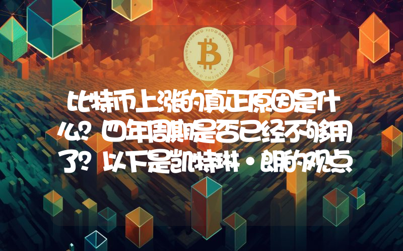 比特币上涨的真正原因是什么？四年周期是否已经不够用了？以下是凯特琳·朗的观点。