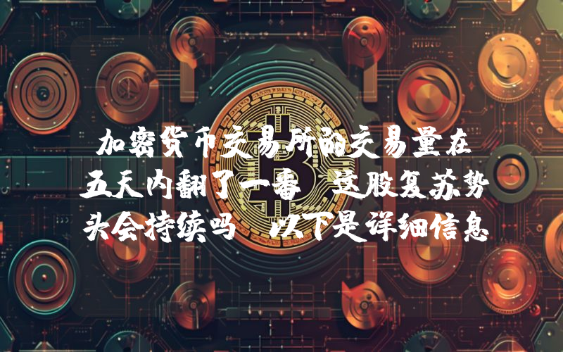 加密货币交易所的交易量在五天内翻了一番！这股复苏势头会持续吗？以下是详细信息。