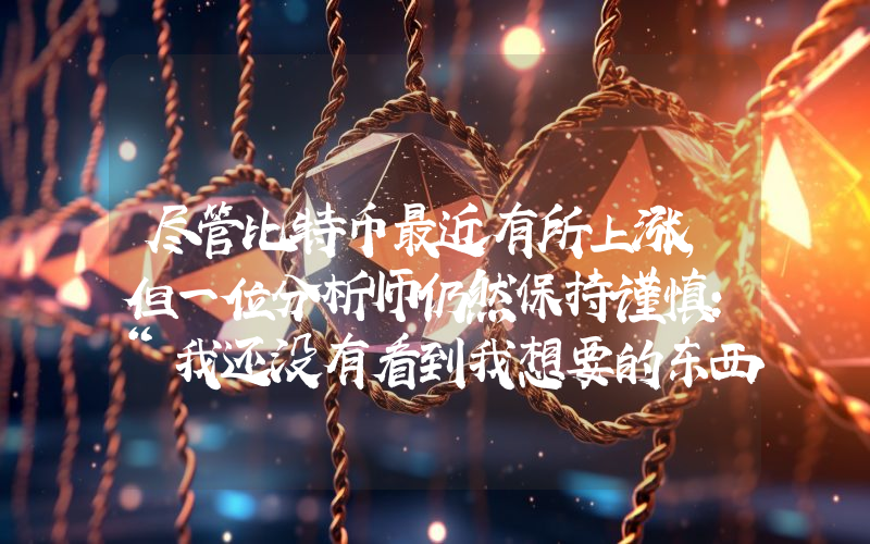 尽管比特币最近有所上涨，但一位分析师仍然保持谨慎：“我还没有看到我想要的东西。”