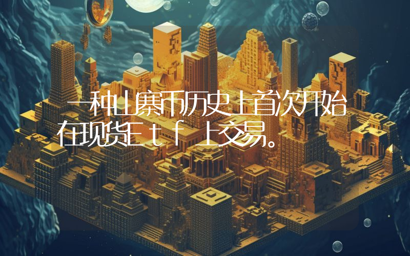 一种山寨币历史上首次开始在现货Etf上交易。