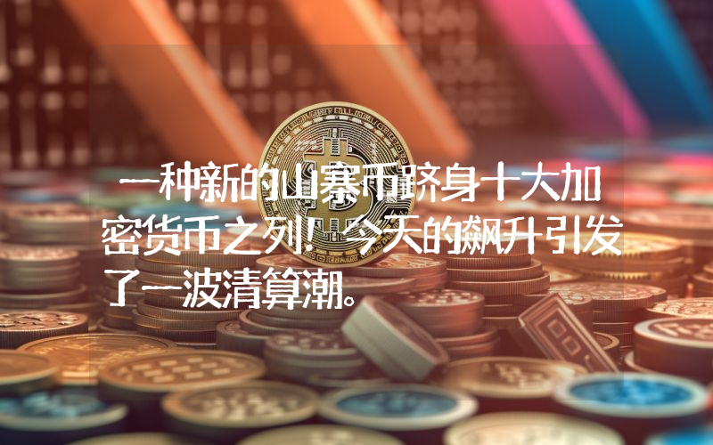 一种新的山寨币跻身十大加密货币之列！今天的飙升引发了一波清算潮。