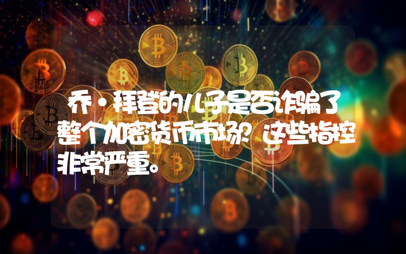 乔·拜登的儿子是否诈骗了整个加密货币市场？这些指控非常严重。