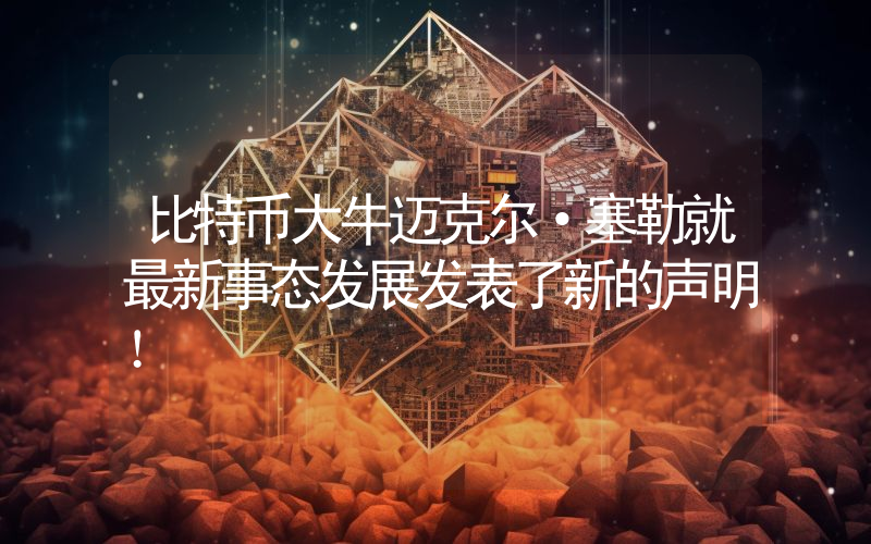 比特币大牛迈克尔·塞勒就最新事态发展发表了新的声明！