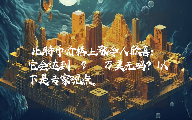 比特币价格上涨令人欣喜：它会达到 9 万美元吗？以下是专家观点。