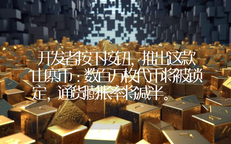 开发者按下按钮，推出这款山寨币：数百万枚代币将被锁定，通货膨胀率将减半。