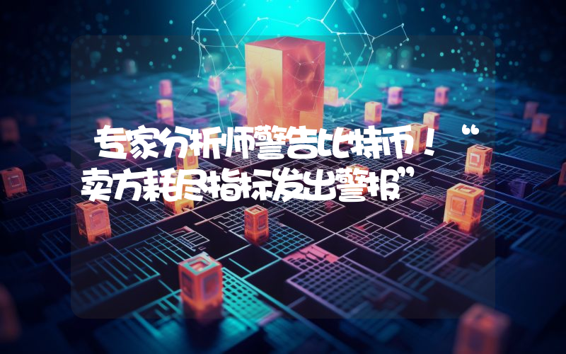 专家分析师警告比特币！“卖方耗尽指标发出警报”
