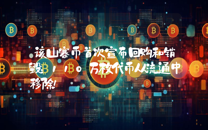 该山寨币首次宣布回购和销毁：110万枚代币从流通中移除！