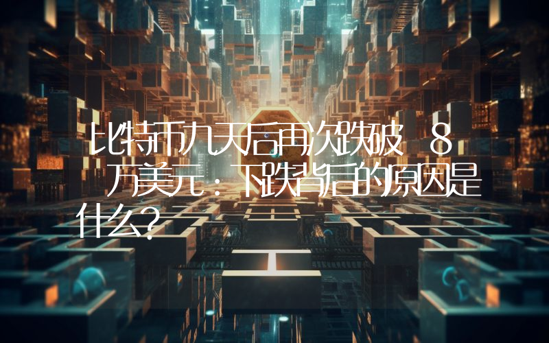 比特币九天后再次跌破 8 万美元：下跌背后的原因是什么？