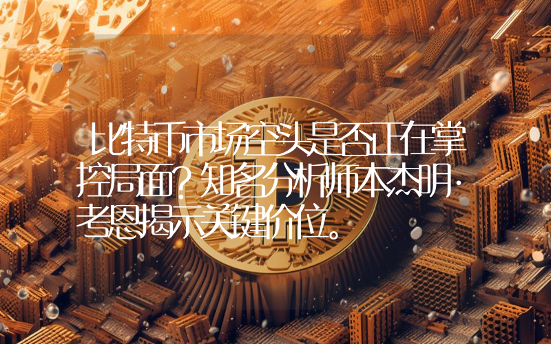 比特币市场空头是否正在掌控局面？知名分析师本杰明·考恩揭示关键价位。