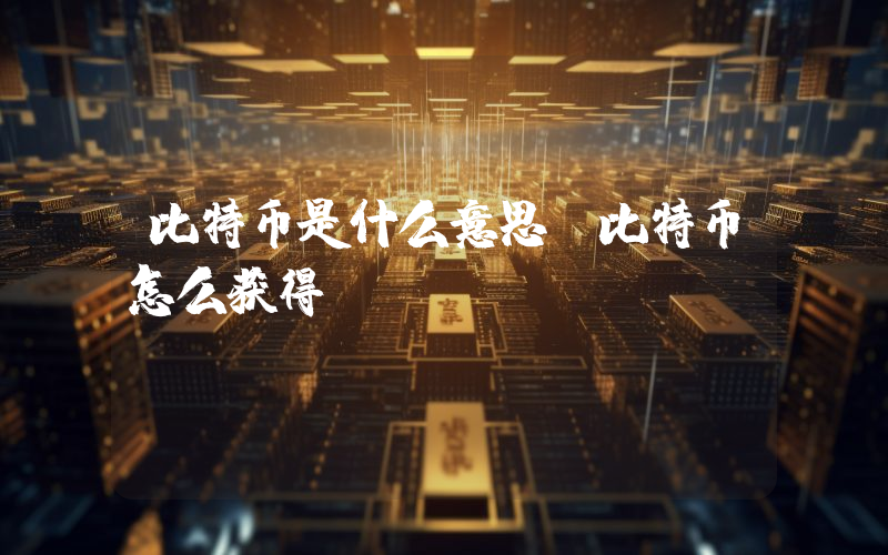 比特币是什么意思 比特币怎么获得