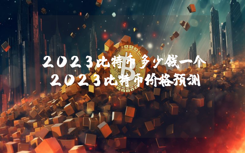 2023比特币多少钱一个(2023比特币价格预测)