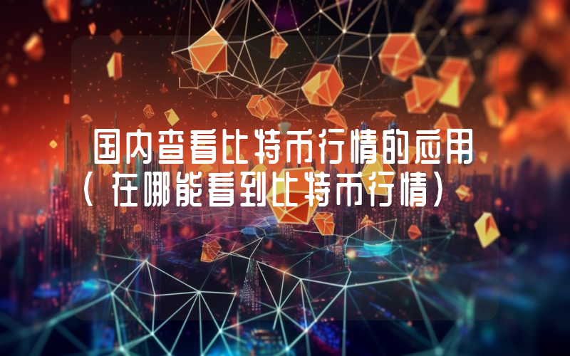 国内查看比特币行情的应用（在哪能看到比特币行情）