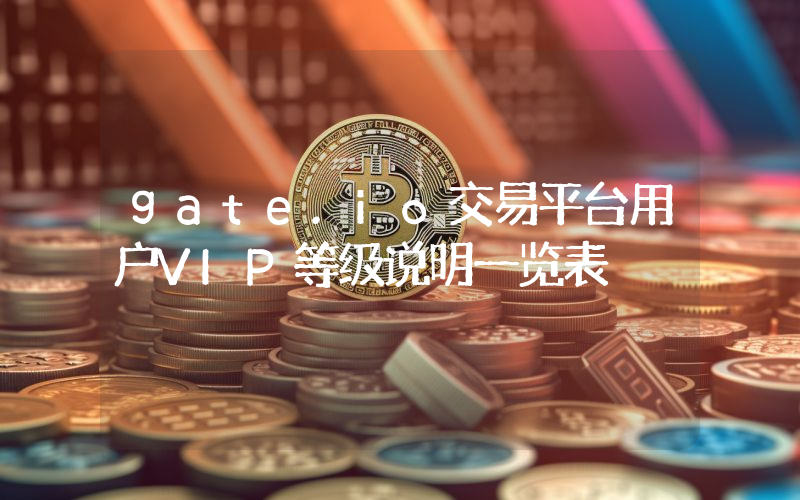 gate.io交易平台用户VIP等级说明一览表
