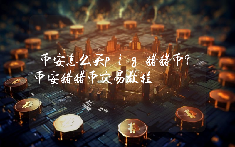 币安怎么买pig猪猪币？币安猪猪币交易教程