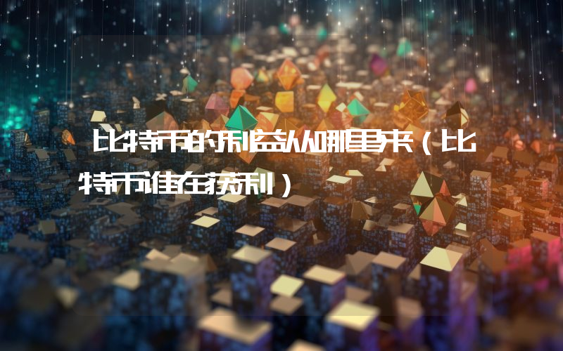 比特币的利益从哪里来（比特币谁在获利）