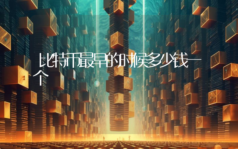 比特币最早的时候多少钱一个