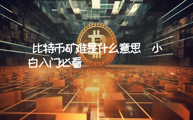 比特币矿难是什么意思 小白入门必看
