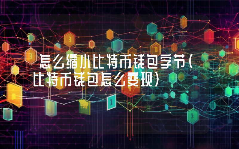 怎么缩小比特币钱包字节（比特币钱包怎么变现）