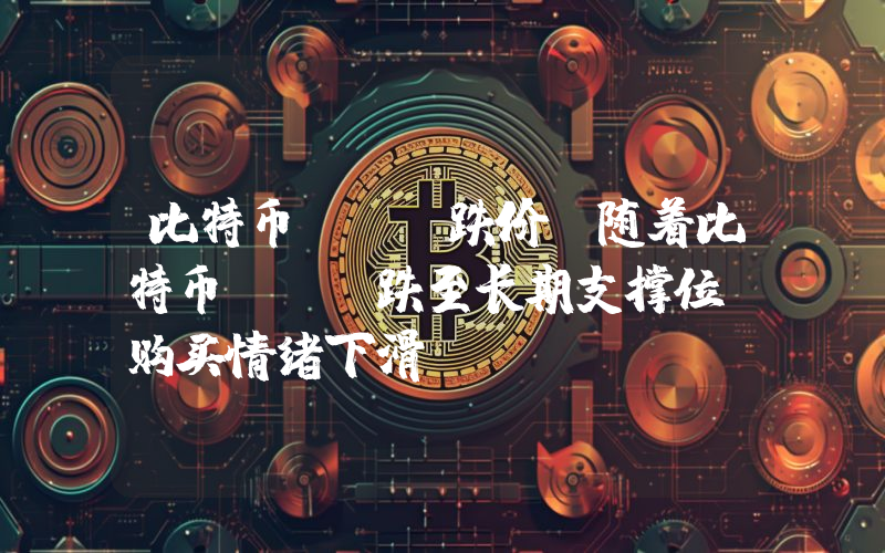 比特币BTC跌价，随着比特币BTC跌至长期支撑位，购买情绪下滑