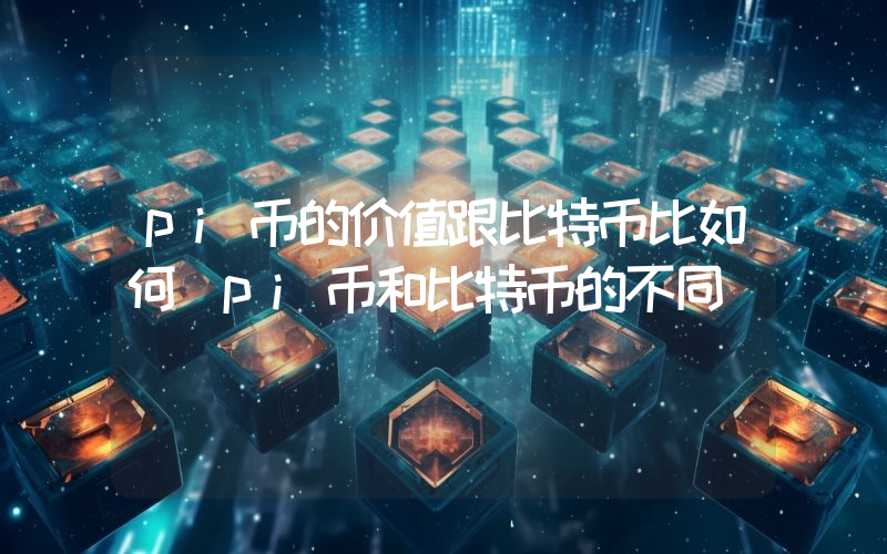 pi币的价值跟比特币比如何（pi币和比特币的不同）