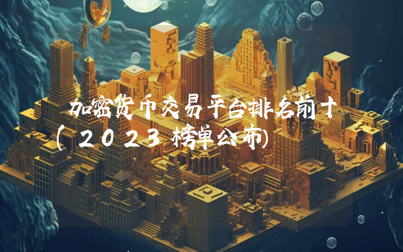 加密货币交易平台排名前十(2023榜单公布）