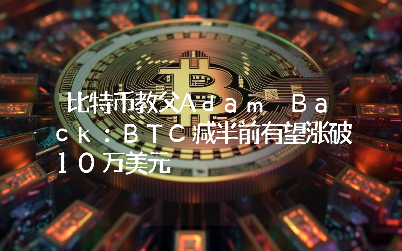 比特币教父Adam Back：BTC减半前有望涨破10万美元