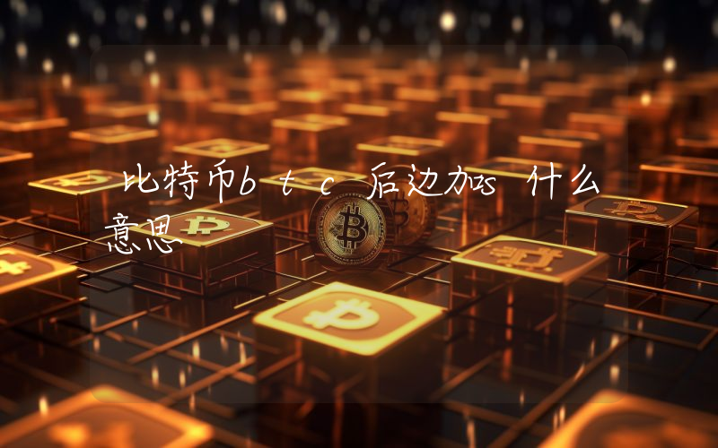 比特币btc后边加s什么意思
