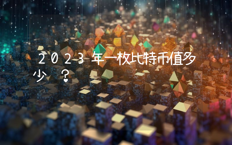 2023年一枚比特币值多少钱？