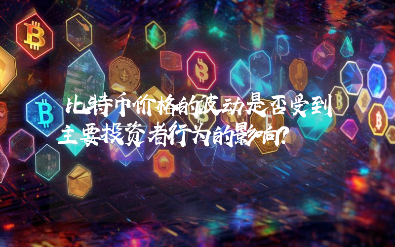 比特币价格的波动是否受到主要投资者行为的影响？