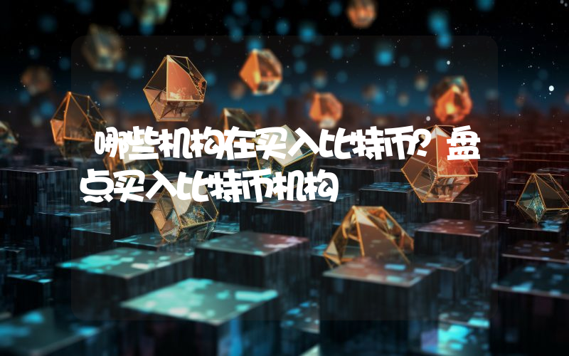 哪些机构在买入比特币？盘点买入比特币机构