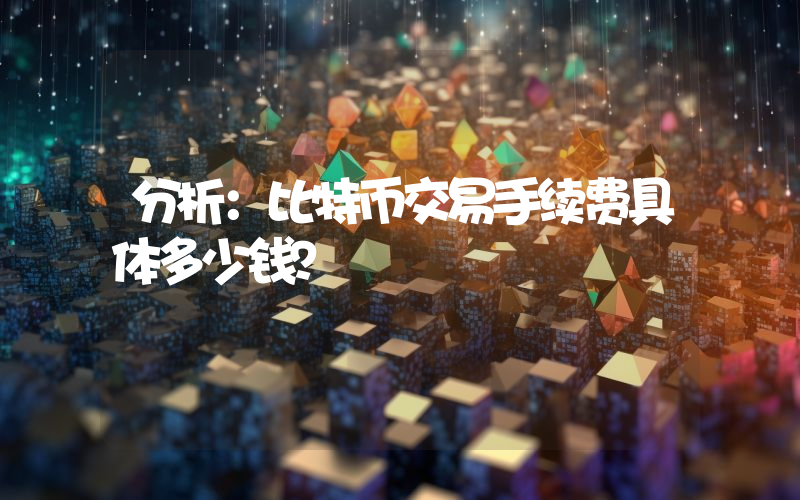 分析：比特币交易手续费具体多少钱？